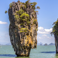 Buy canvas prints of Phang Nga Bay Thailand by colin chalkley
