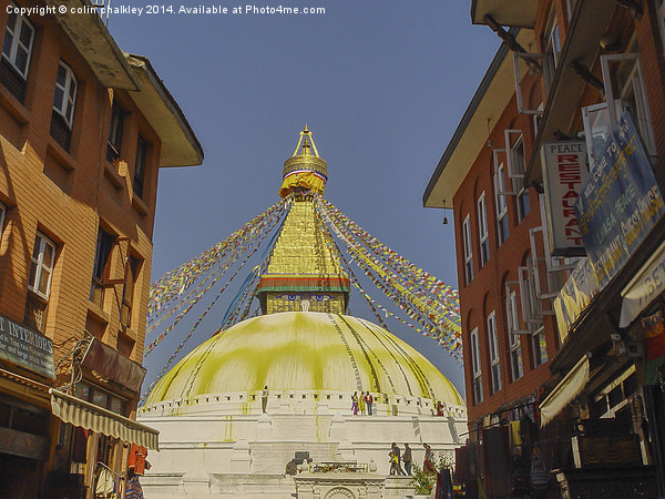 Boudhanath Stupa, Kathmandu Picture Board by colin chalkley