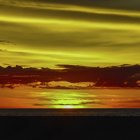 Buy canvas prints of Sunset In Borneo by colin chalkley
