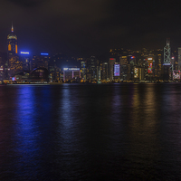 Buy canvas prints of Hong Kong Skyline by colin chalkley