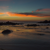 Buy canvas prints of 22 minutes after sunset by colin chalkley