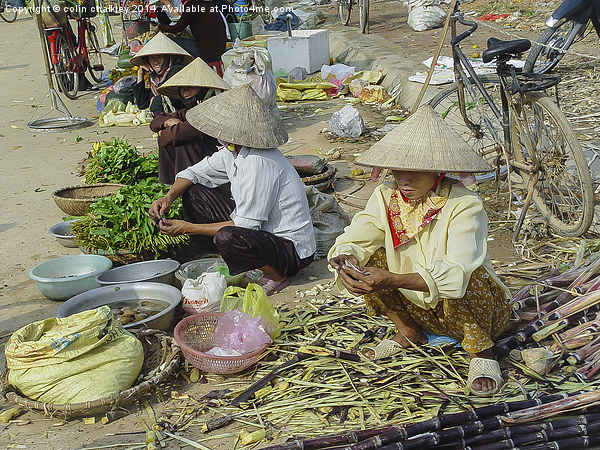 Vietnam Market Picture Board by colin chalkley