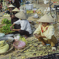 Buy canvas prints of Vietnam Market by colin chalkley