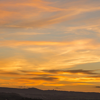 Buy canvas prints of Exeter City sunset November 2013 by colin chalkley