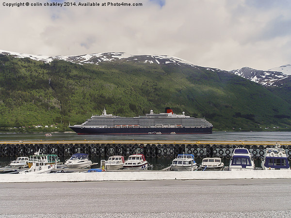 Queen Victoria in Norway 1 June 2012 Picture Board by colin chalkley