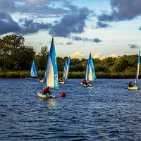 Buy canvas prints of Sailing in Dinton Pastures by colin chalkley