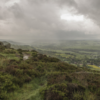 Buy canvas prints of A walk on Curbar Edge by colin chalkley