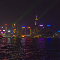 Buy canvas prints of Symphony of Light Hong Kong by colin chalkley
