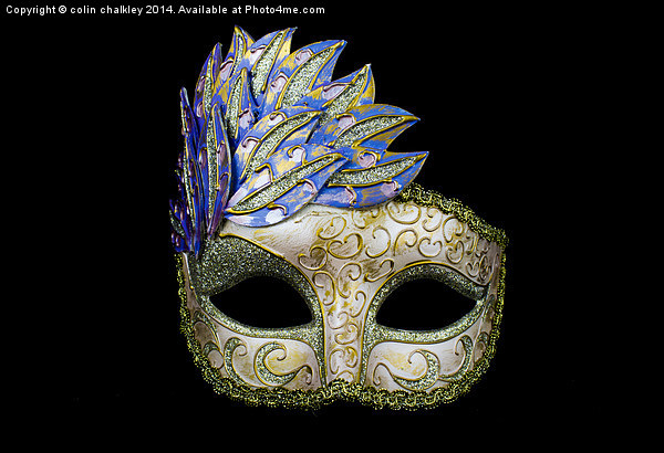Colourful Venitian Mask Picture Board by colin chalkley