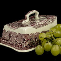 Buy canvas prints of Cheese Dish and Grapes by colin chalkley