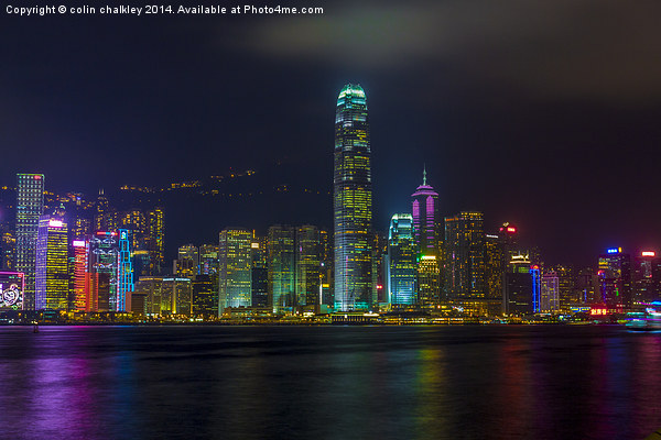 View of Hong Kong from Tsim Sha Tsui Picture Board by colin chalkley