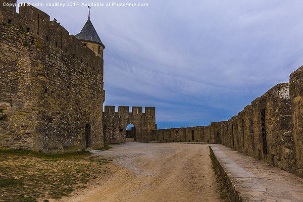  Carcassone Ramparts Picture Board by colin chalkley