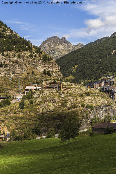  Andorran Landscape Picture Board by colin chalkley