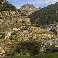 Buy canvas prints of  Andorran Landscape by colin chalkley