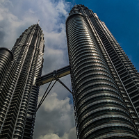 Buy canvas prints of Petronas Towers - Kuala Lumpur  by colin chalkley