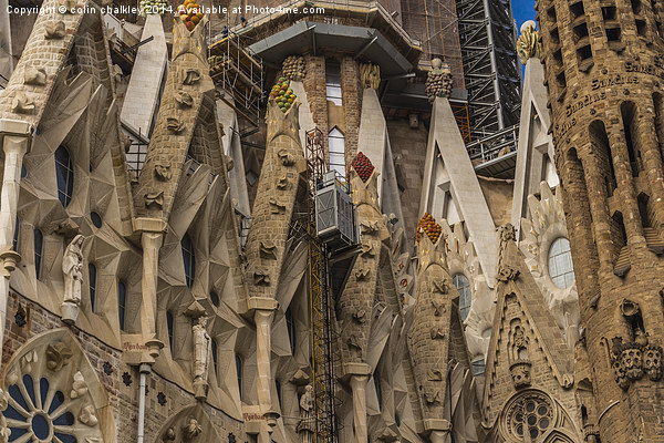 Basílica i Temple Expiatori de la Sagrada Família  Picture Board by colin chalkley