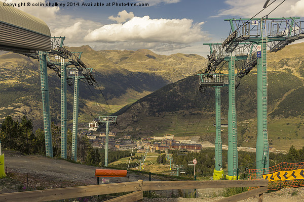  Soldeu in Andorra Picture Board by colin chalkley