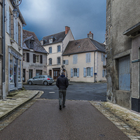 Buy canvas prints of  Boussac Side Street by colin chalkley