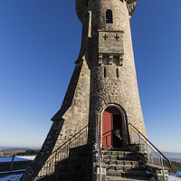 Buy canvas prints of Observation Tower at toulx sainte croix, France by colin chalkley