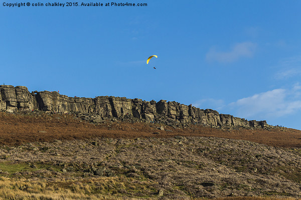 Stanage Edge in the Peak District Picture Board by colin chalkley