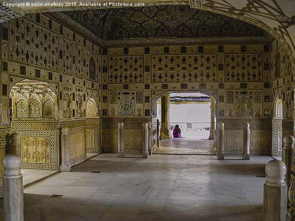  New Delhi - Amber Fort Picture Board by colin chalkley