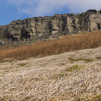 Buy canvas prints of Stanage Edge in the Peak District by colin chalkley