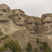 Buy canvas prints of Mount Rushmore in the USA by colin chalkley