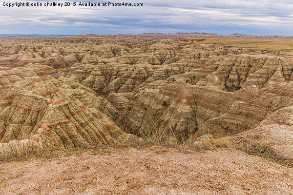 Landscape of the Badlands Picture Board by colin chalkley