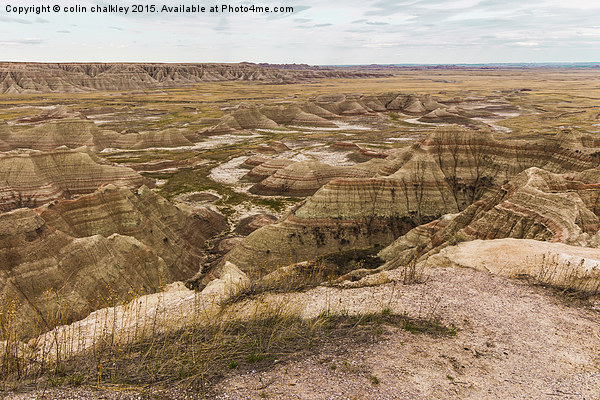  Badlands Landscape Picture Board by colin chalkley