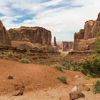 Buy canvas prints of  Landscape in Arches National Park by colin chalkley