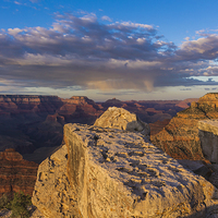 Buy canvas prints of  Sunset in the Grand Canyon - South Rim by colin chalkley