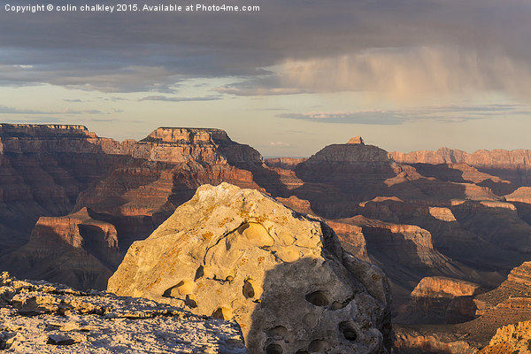Sunset in the Grand Canyon - Southern Rim Picture Board by colin chalkley