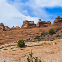 Buy canvas prints of  Arches National Park - Delicate Arch by colin chalkley