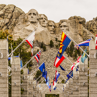 Buy canvas prints of Mount Rushmore Memorial, South Dakota by colin chalkley