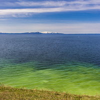 Buy canvas prints of  Geothermal activity - Yellowstone Lake by colin chalkley