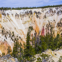 Buy canvas prints of  Yellowstone National Park - Lower Falls by colin chalkley