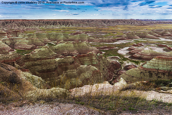   South Dakota Badlands Picture Board by colin chalkley