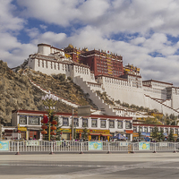 Buy canvas prints of  Potala Palace in Lhasa by colin chalkley