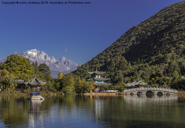 Black Dragon Lake - Lijiang, China Picture Board by colin chalkley