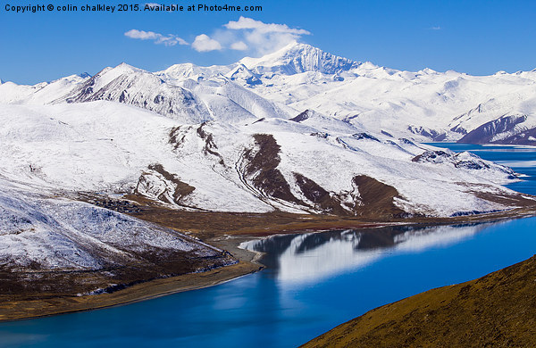  Yamdrok Lake - Tibet Picture Board by colin chalkley