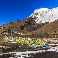 Buy canvas prints of  Kharola Glacier - Tibet by colin chalkley