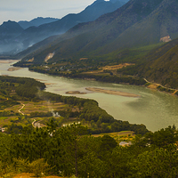 Buy canvas prints of   First Bend of the Yangtze River by colin chalkley