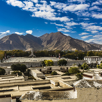 Buy canvas prints of  View from Potala Palace by colin chalkley