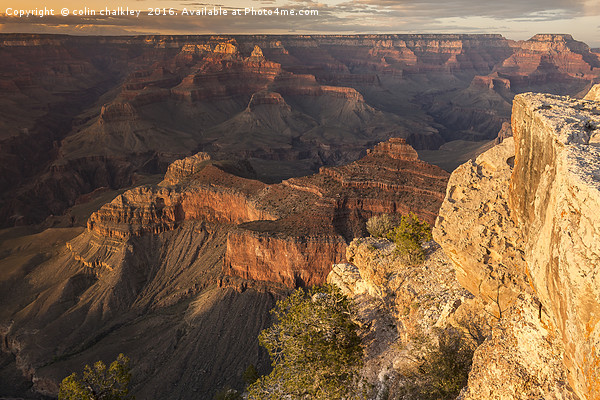 Grand Canyon -  Sunset Picture Board by colin chalkley