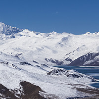 Buy canvas prints of Yamdrok Lake - Tibet by colin chalkley