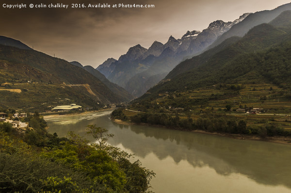  First Bend of the Yangtze River Picture Board by colin chalkley