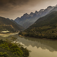 Buy canvas prints of  First Bend of the Yangtze River by colin chalkley