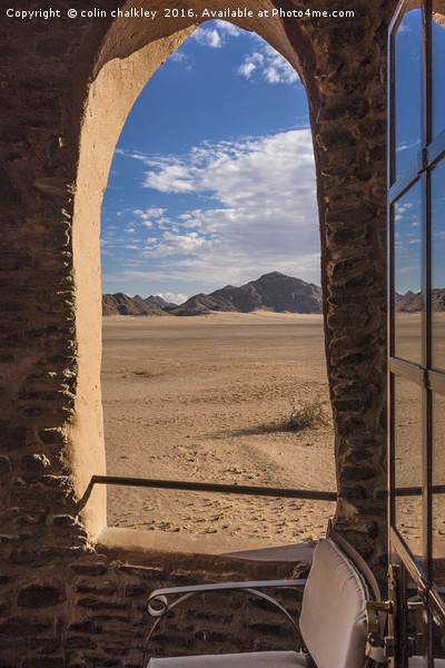 View on to the Namib Desert from Le Mirage Resort Picture Board by colin chalkley
