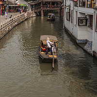 Buy canvas prints of Zhujiajiao Ancient Water Town by colin chalkley