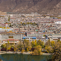Buy canvas prints of Lhasa City, Tibet by colin chalkley